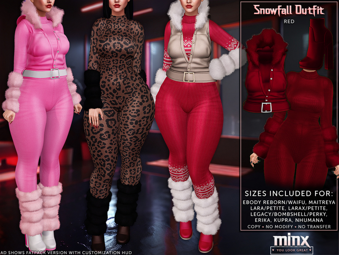 Minx - Snowfall - Red (add me)