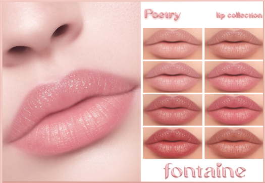 Fontaine Cosmetics - Poetry Lip Collection