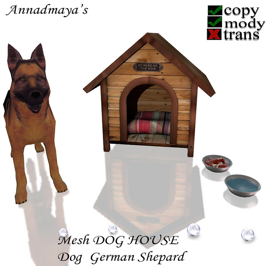 Mesh DOG HOUSE - Dog  German Shepard