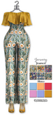 Graffitiwear Embroidered Flowers January Jumpsuit
