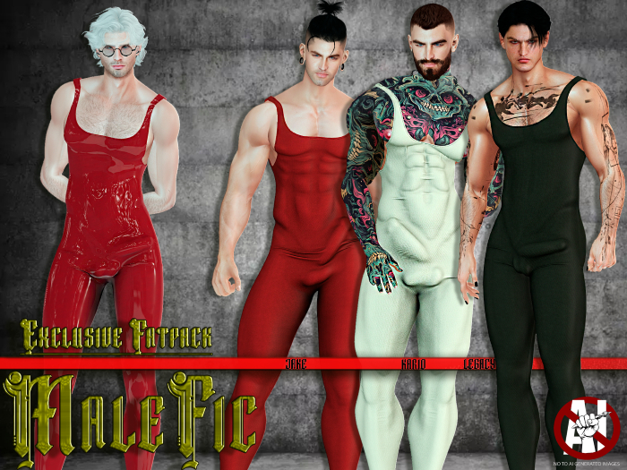 !!MaleFic Ballet Unitard MEGAFATPACK