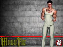 !!MaleFic Ballet Unitard / Legacy-WHITE