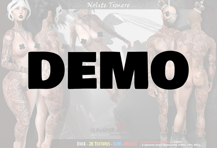 [DEMO][Slaughter Ink][2K][EvoX] Nolite Timere [BoM]