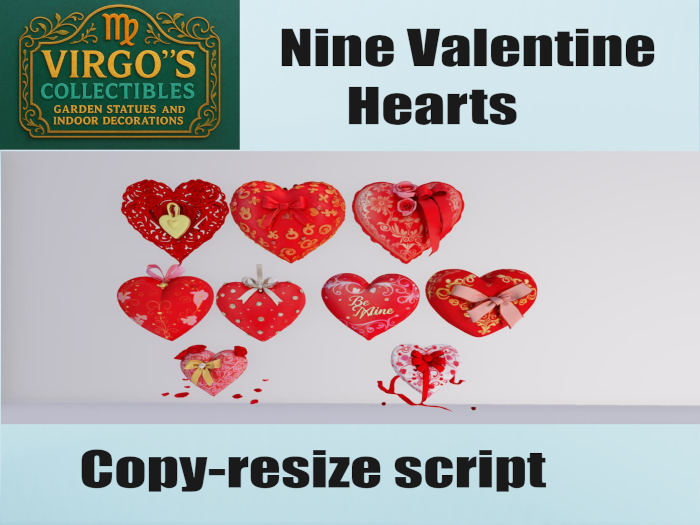9 heart Pack Boxed