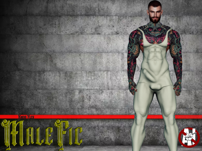 !!MaleFic Ballet Unitard / KARIO-WHITE
