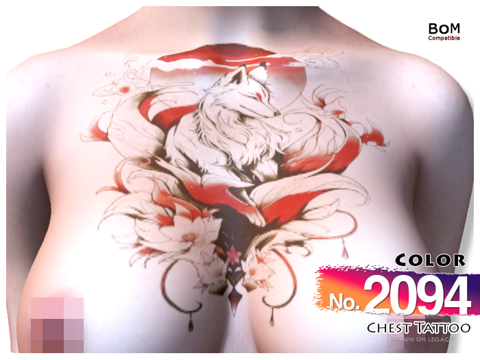(Chest Tattoo) No.2094 Color