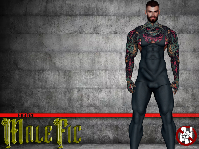 !!MaleFic Ballet Unitard / KARIO-BLUE