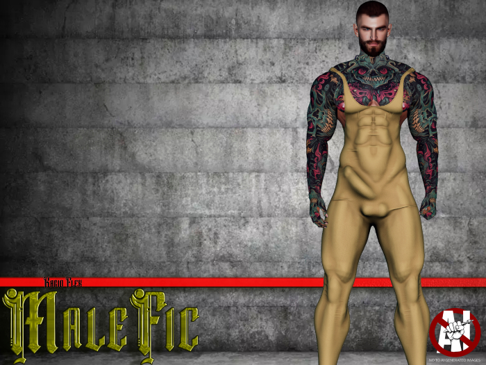 !!MaleFic Ballet Unitard / KARIO-BEIGE