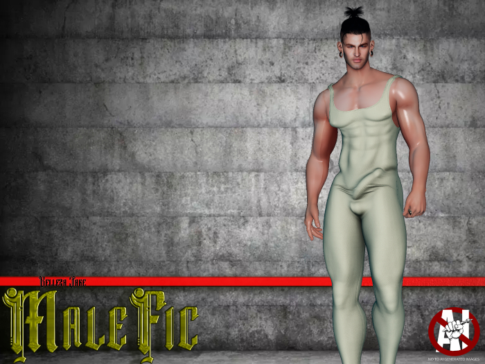 !!MaleFic Ballet Unitard / Jake-WHITE