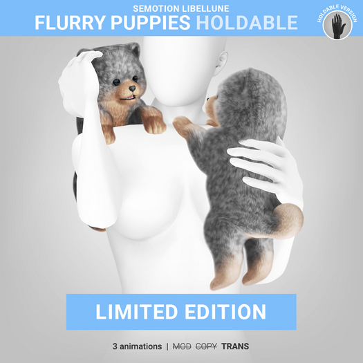 SEmotion Libellune Flurry Puppies Holdable LIMITED