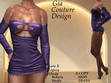 "GCD" Thelma Short Dress Purple