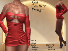 "GCD" Thelma Short Dress Red