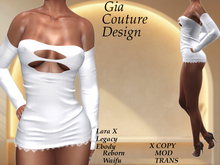 "GCD" Thelma Short Dress White