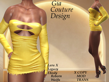 "GCD" Thelma Short Dress Yellow