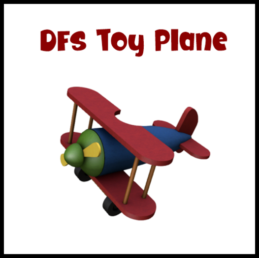 DFS Toy Plane - ACTUAL ITEM