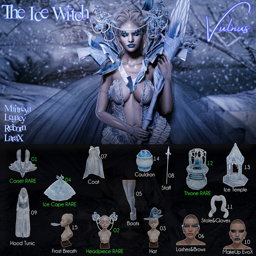 02. The Ice Witch Headpiece RARE
