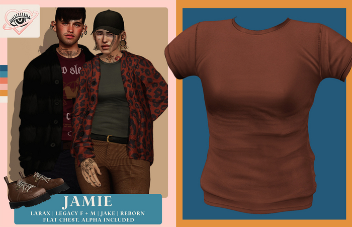 Cosmic Sleep // Jamie T-Shirt // Rust
