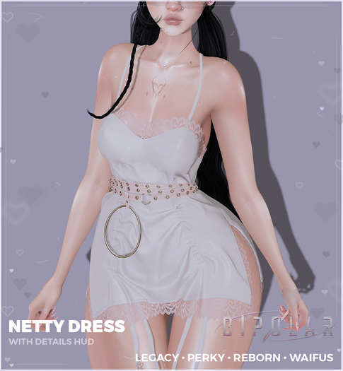 Bipolar - Netty Dress - White