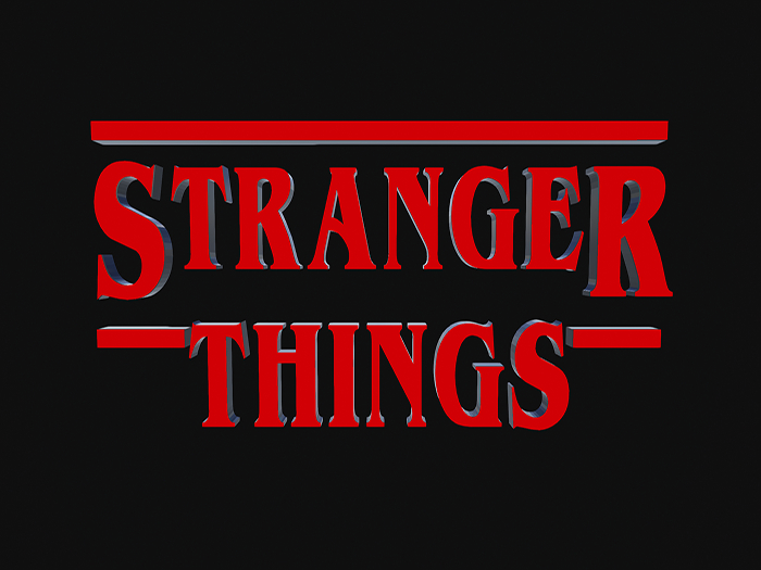 Stranger animated neon