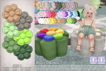 . tiptoes - Flower Ottoman - Solids 4