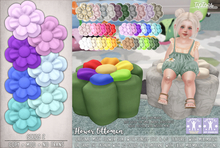 . tiptoes - Flower Ottoman - Solids 2