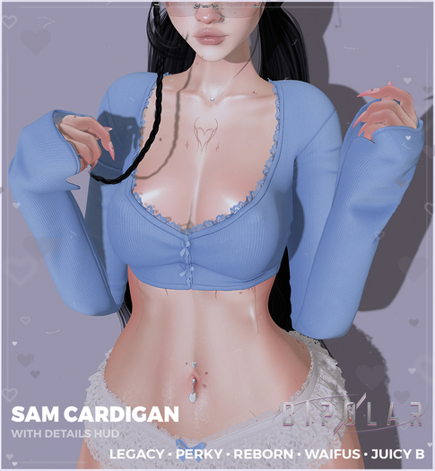 Bipolar - Sam Cardigan - Blue