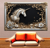 Wall Deco Sticker Mural unicornio