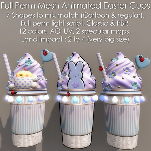 * Full Perm Mesh * Easter Cup *