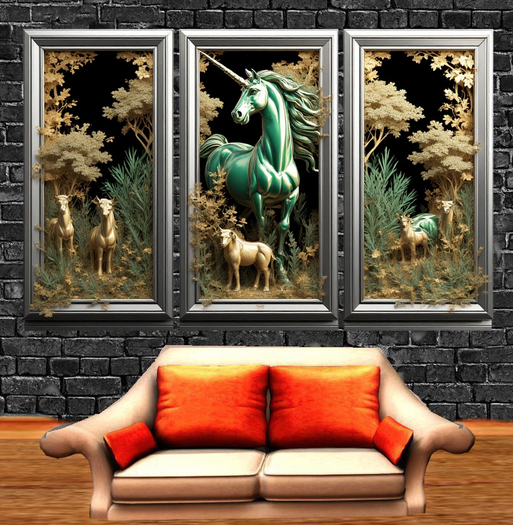 Wall Deco Sticker Mural Unicorn 2