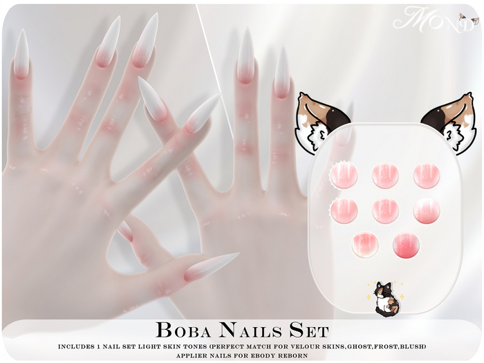 [Mond]Boba Nails Set Applier For eBODY REBORN  - Unpack -