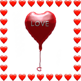 Valentine's Heart Love Balloon