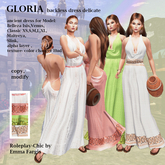 RP-Chic Gloria backless dress delicate