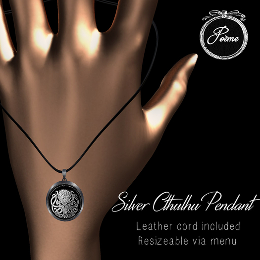 {Poeme} Sterling Cthulhu Pendant