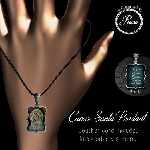 {Poeme} Sra. de la Cueva Santa Pendant