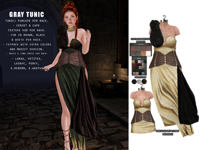 UNA. GrayTunic Yellow