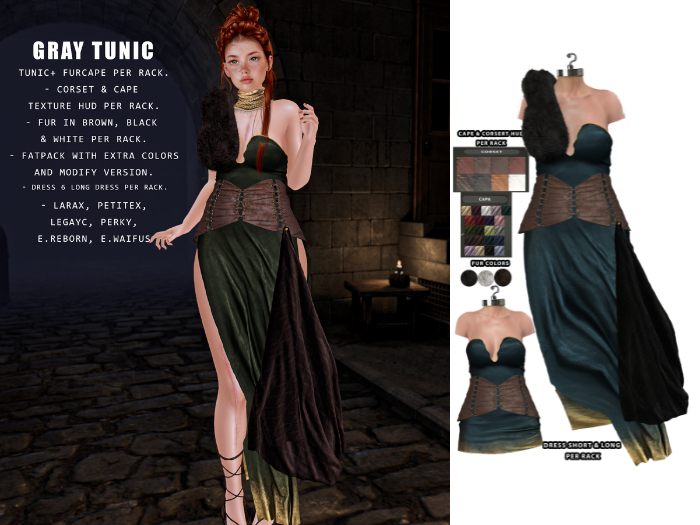 UNA. GrayTunic Blue
