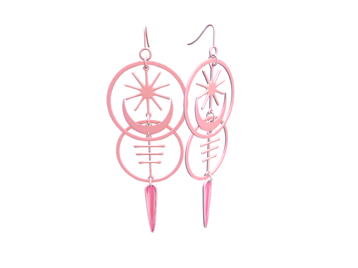 LEMME...MoonChild earrings //PINK