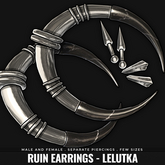 [BL] Ruin earrings // silver med