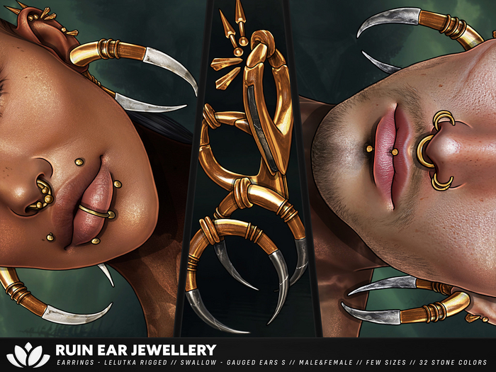 [BL] Ruin earrings // FATPACK