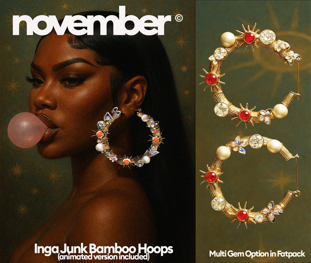 Nov-Inga Junk Bamboo Hoops (FP) new