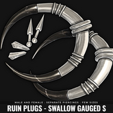 [BL] Ruin plugs // silver light
