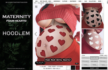 Hoodlem - Maternity Foam Heart Stickers (REBORN/KUPRA+BORK)