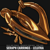 [BL] Seraph earrings // brass