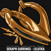 [BL] Seraph earrings // gold med