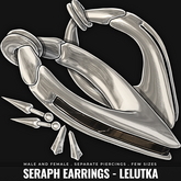 [BL] Seraph earrings // silver light