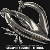 [BL] Seraph earrings // silver med
