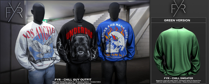 FYR - Chill Sweater Green