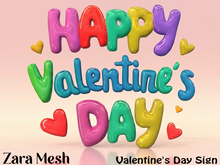 ZM PBR Valentine's Day Sign FULL PERM MESH