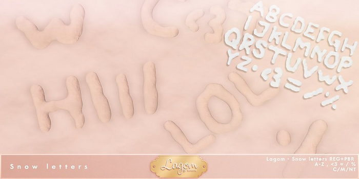 Lagom - Snow letters