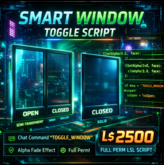 Second Life Smart Window Toggle Script – Alpha Fade Open/Close System via Chat Command (Full Perm LSL)
